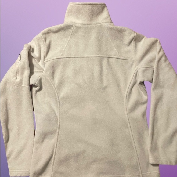 Columbia women’s zip up fleece white size medium. - Picture 2 of 4